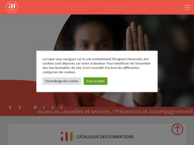 'univ-avignon.fr' screenshot