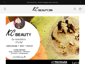 KC Beauty homepage screenshot