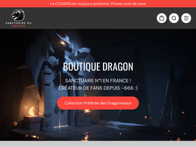 sanctuaire-du-dragon.com homepage screenshot