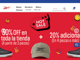 'reebok.mx' screenshot