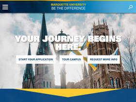 'marquette.edu' screenshot