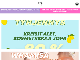 pretty.fi homepage screenshot