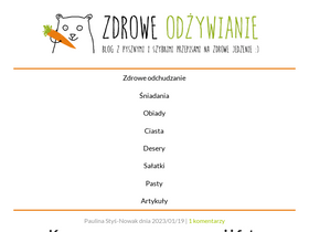 'zdrowe-odzywianie-przepisy.blogspot.com' screenshot