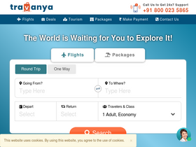 'travanya.com' screenshot