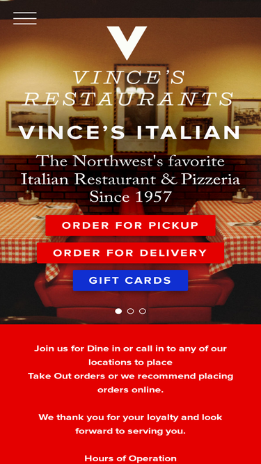 vincesrestaurants.com