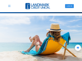 'landmarkcu.com' screenshot