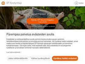 'op-kevytyrittaja.fi' screenshot