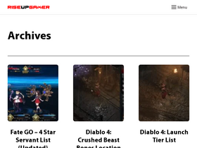 'riseupgamer.com' screenshot