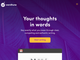 'wordtune.com' screenshot