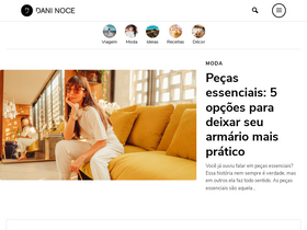 'daninoce.com.br' screenshot