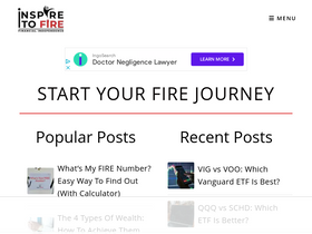 'inspiretofire.com' screenshot