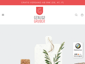 Genuss Gruber homepage screenshot