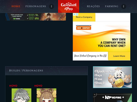 'genshinpro.com.br' screenshot