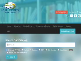 'catalog.mylakelibrary.org' screenshot
