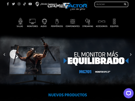 'gamefactor.mx' screenshot
