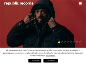 'republicrecords.com' screenshot