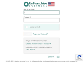 'unfranchise.com' screenshot