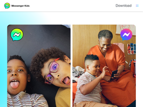 'messengerkids.com' screenshot