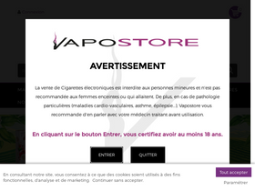 'vapostore.com' screenshot
