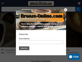 bronze-online.com homepage screenshot