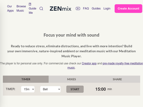 'zenmix.io' screenshot