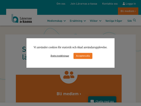 'lararnasakassa.se' screenshot