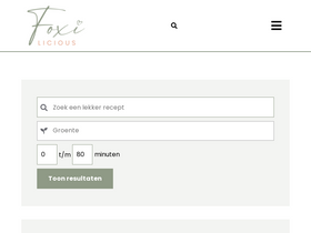 'foxilicious.nl' screenshot