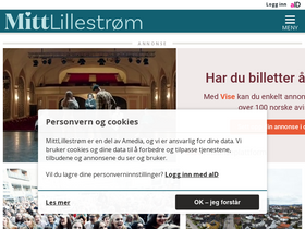 'mittlillestrom.no' screenshot