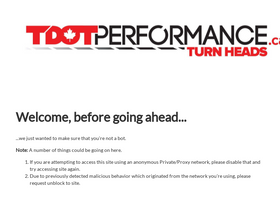 'tdotperformance.ca' screenshot