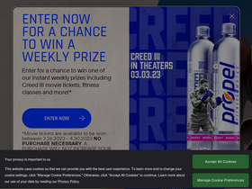 'propelwater.com' screenshot