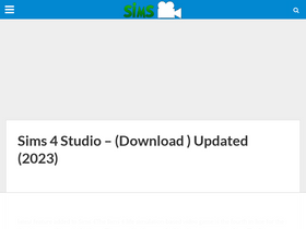 'sims4studiodownload.com' screenshot