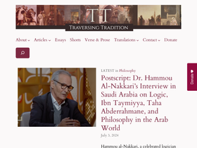 'traversingtradition.com' screenshot