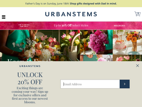 'urbanstems.com' screenshot