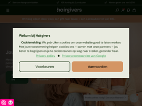 Hairgivers website screenshot