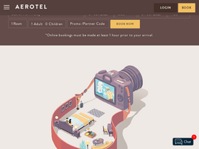 'myaerotel.com' screenshot