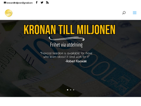 'kronantillmiljonen.se' screenshot