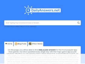 'dailyanswers.net' screenshot