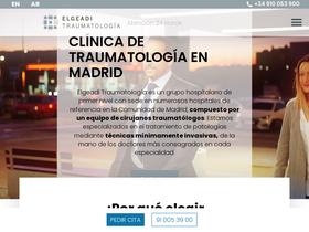 'elgeaditraumatologia.com' screenshot