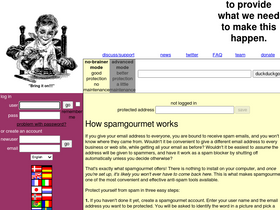 'spamgourmet.com' screenshot