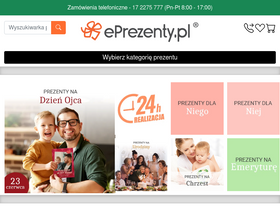 'eprezenty.pl' screenshot