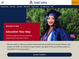 'uagc.edu' screenshot