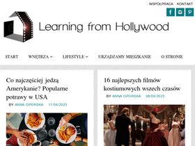 'learningfromhollywood.pl' screenshot