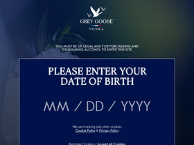 'greygoose.com' screenshot