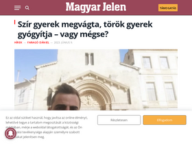 'magyarjelen.hu' screenshot