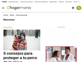 'mascotasmania.es' screenshot