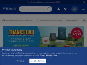 'whsmith.co.uk' screenshot
