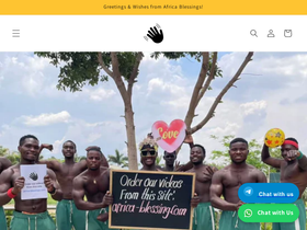 Africa Blessings (greetings from Africa) homepage screenshot
