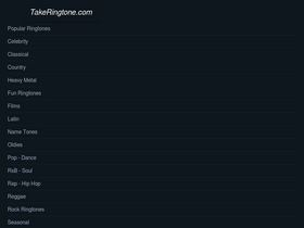 'takeringtone.com' screenshot