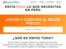 'enviotodo.pe' screenshot