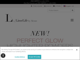 'limelifebyalcone.com' screenshot